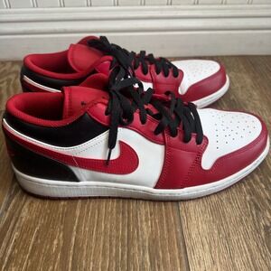 Nike Air Jordan 1 Low Size 13 Red White Black